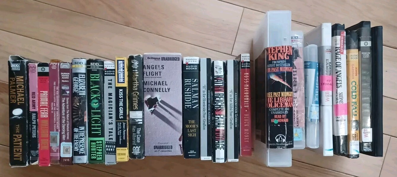 Lot of 38 AUDIO CASSETTE BOOK TAPES