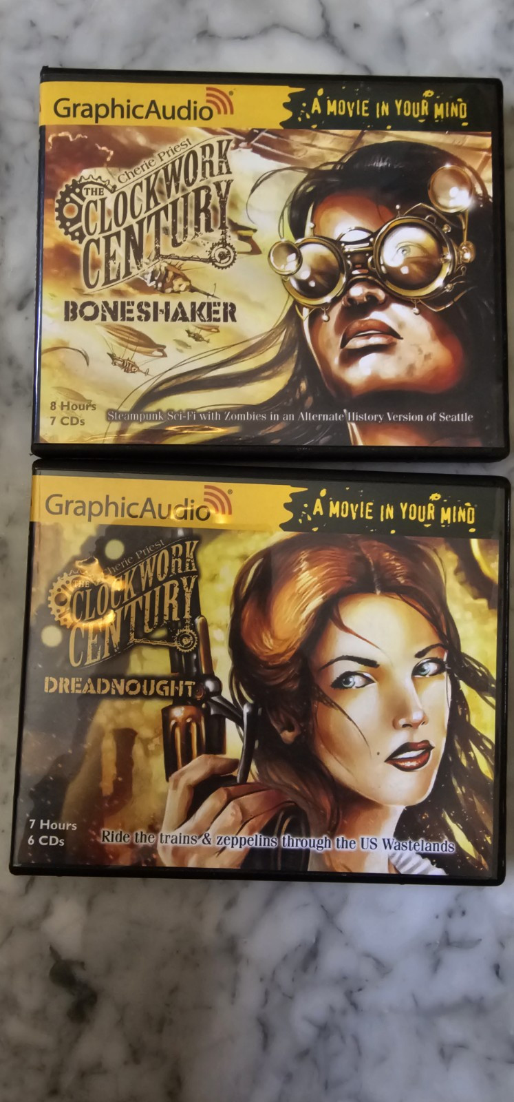 Lot of 5 CLOCKWORK CENTURY Graphic Audio Books # 1 Thru 5 Complete Set