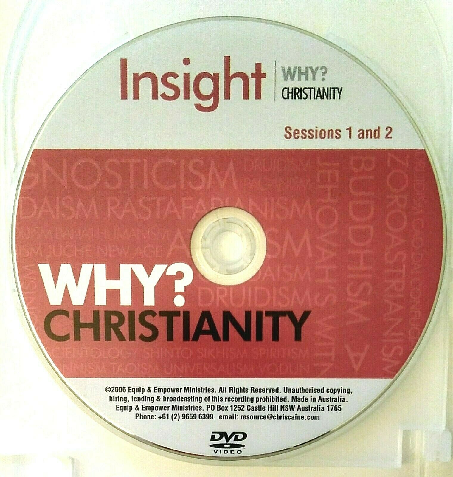 Christine Caine. Insight: Why Christianity. 4 Part Teaching Series. 3 CD’s.
