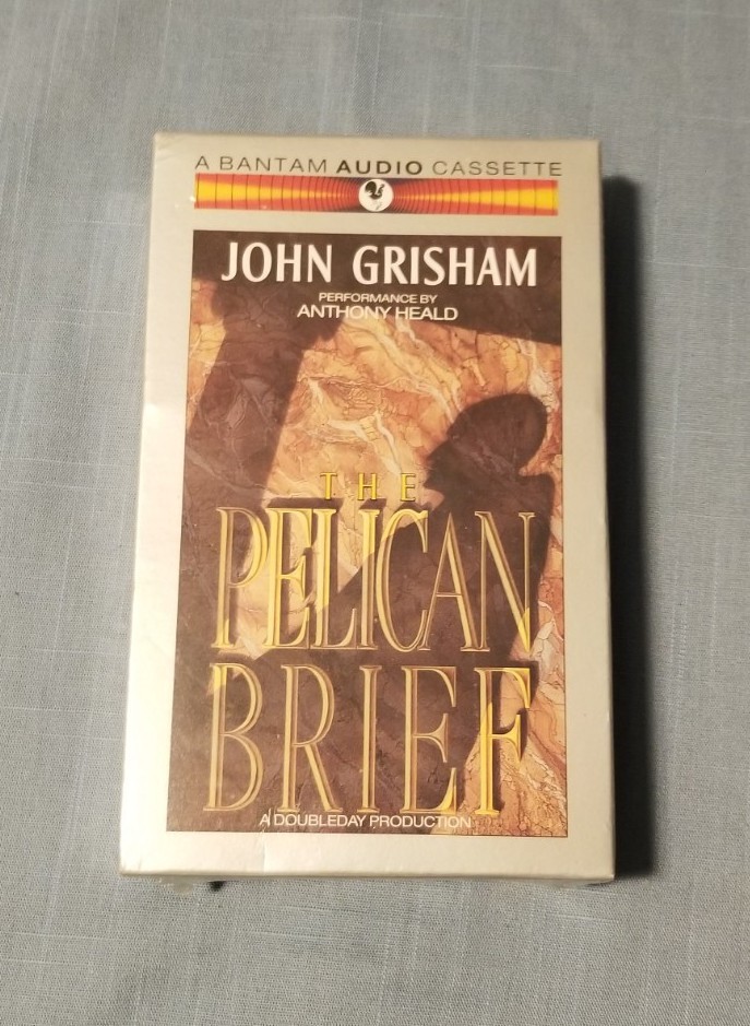Brand New SEALED «THE PELICAN BRIEF» 1992 AUDIO BOOK (4 Cassettes) JOHN GRISHSAM