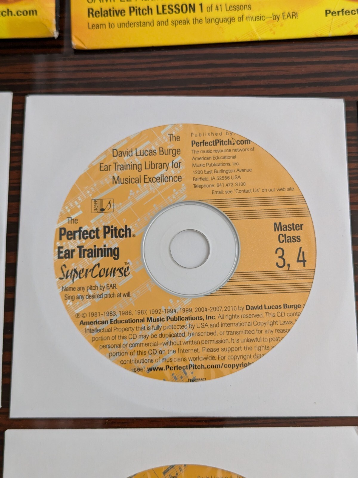Relative Pitch Ear Training Super Course David Lucas Burge 24 Master Classes Set