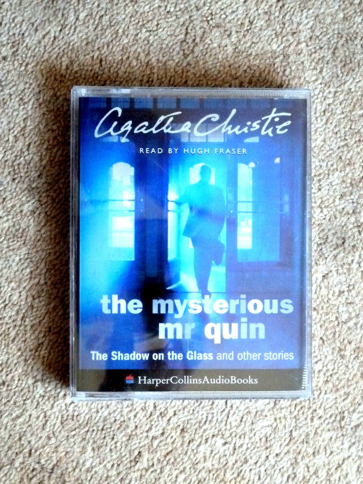 AGATHA CHRISTIE- THE MYSTERIOUS MR QUIN -THE SHADOW — AUDIO BOOK-( 2 CASSETTES)