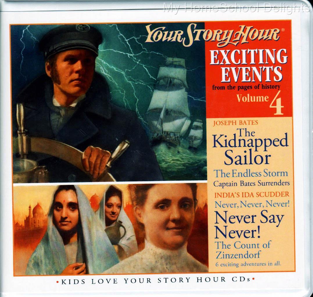 New YOUR STORY HOUR EXCITING EVENTS Series Volume 4 Audio 3 CD Set Homeschool
