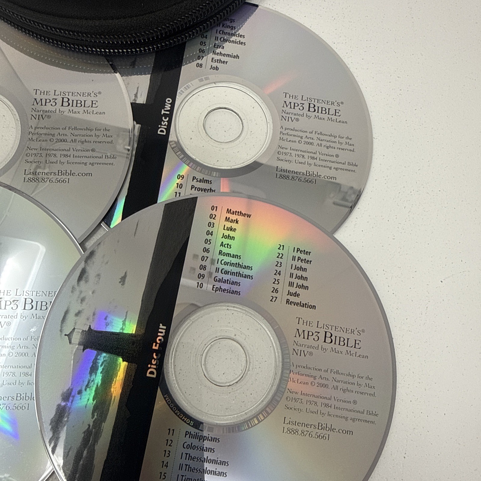 The Listeners Bible 4 Discs MP3 Complete Bible Narrated By Max McLean