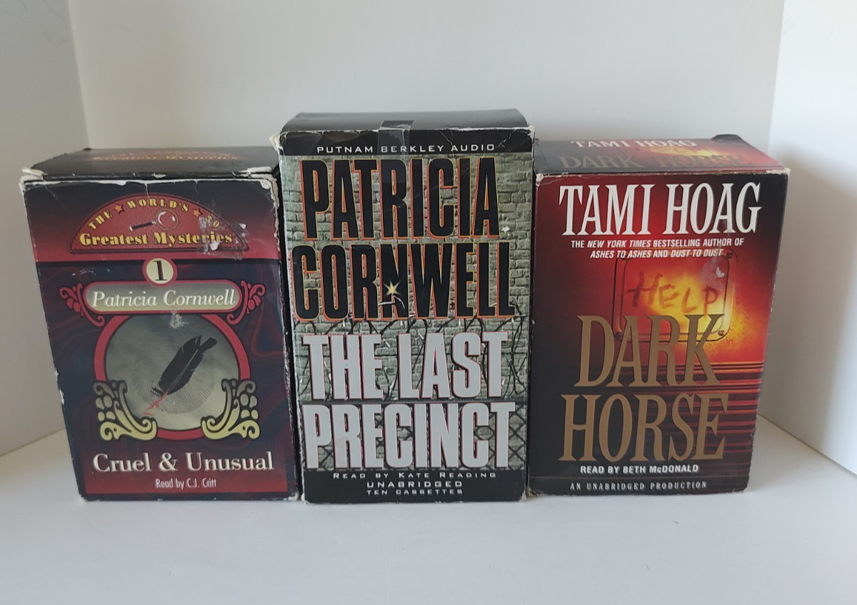 Lot/3 Audio Books Mixed Authors Patricia Cornwell & Tami Hoag Cassette Suspense