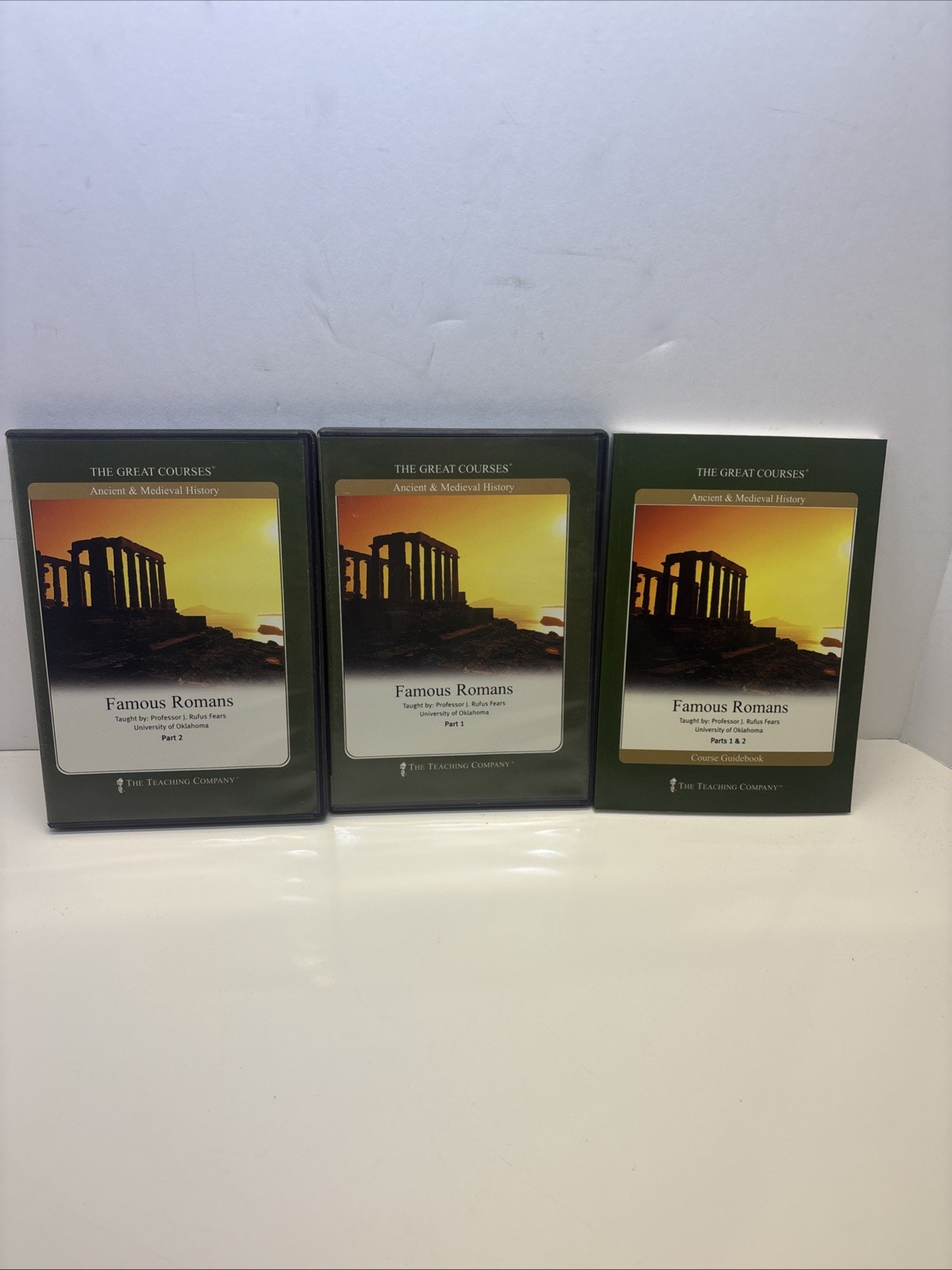 THE GREAT COURSES: Famous Romans by J. Rufus Fears (Compact Discs & Guidebook)