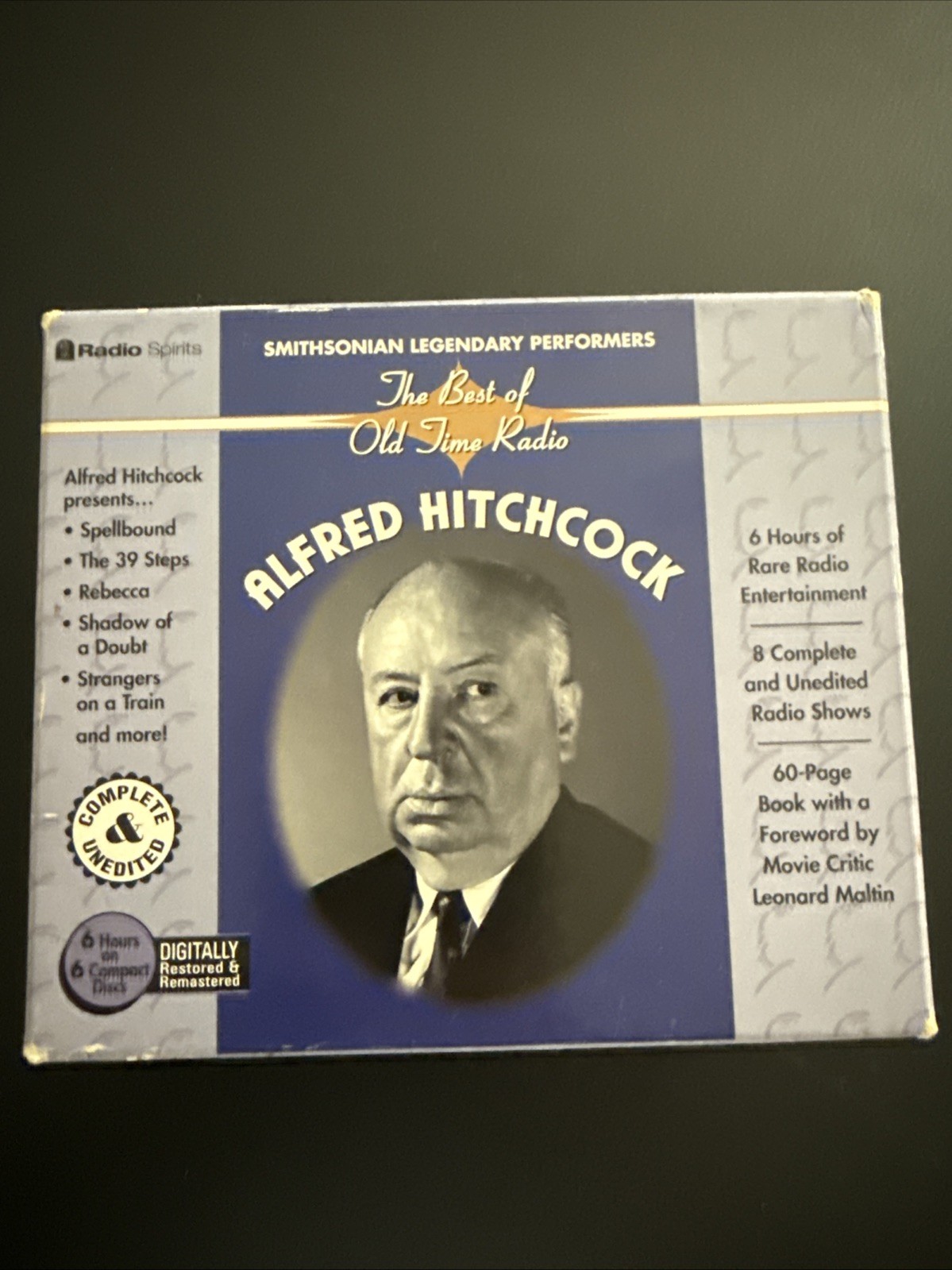 Alfred Hitchcock: Smithsonian Legendary Performers, 6 Disk Audio CD Box Set