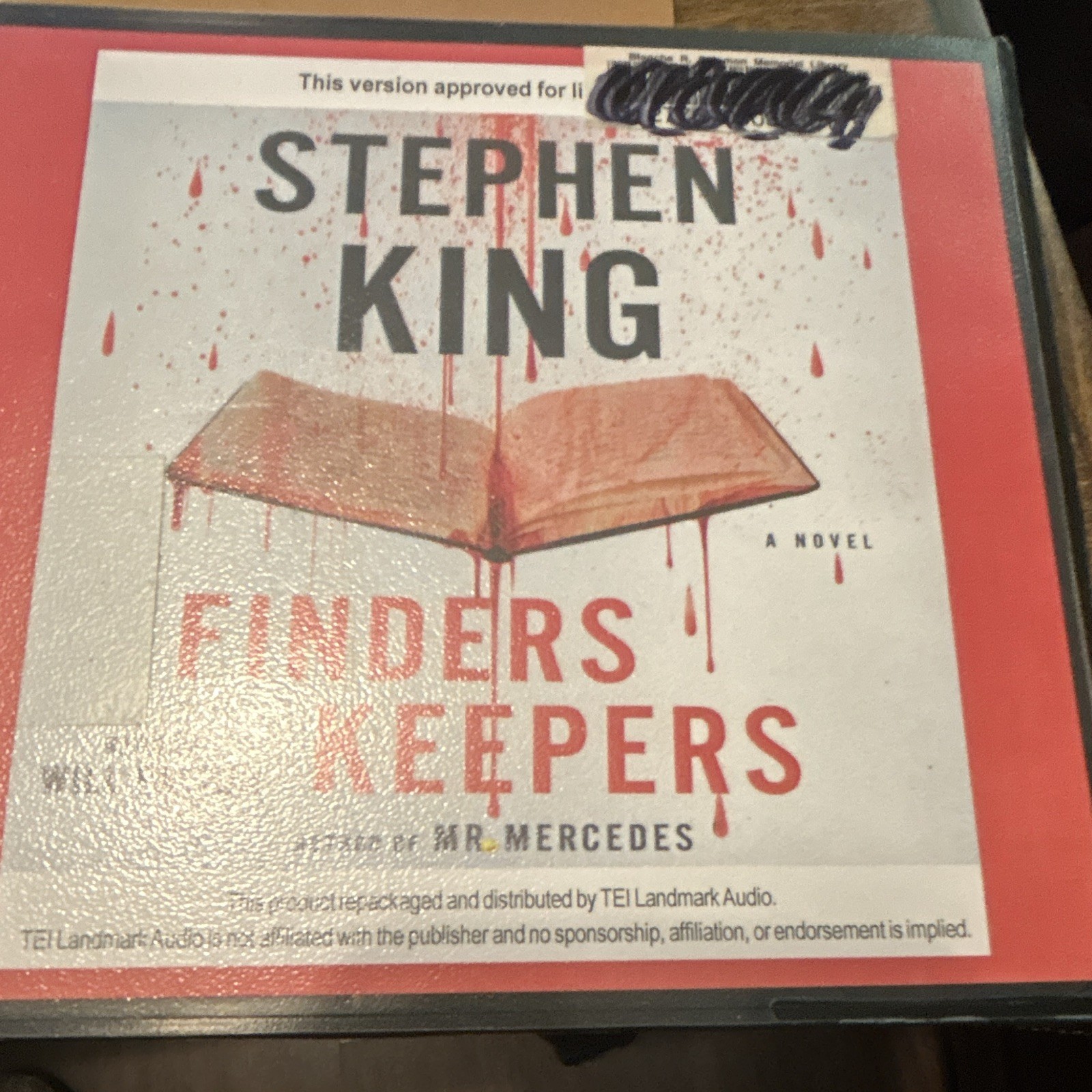 Stephen King Finders Keepers Audiobook CD, Mr. Mercedes Series, Mystery Thriller