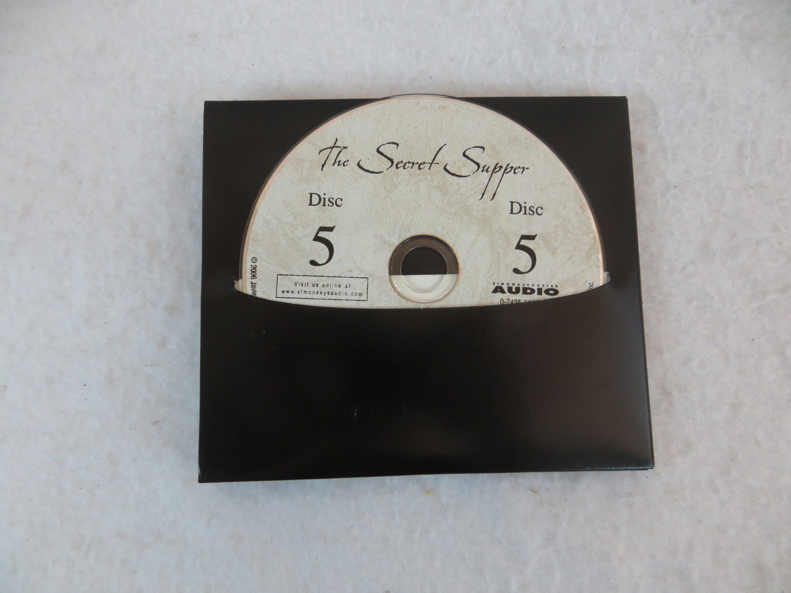 Javier Sierra THE SECRET SUPPER 5 Audio CDs Box Set Simon & Schuster Audio 2006