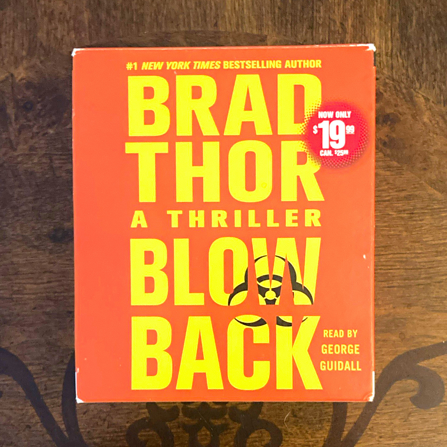 Brad Thor Blowback Unabridged Audiobook CD, George Guidall (Scot Harvath)
