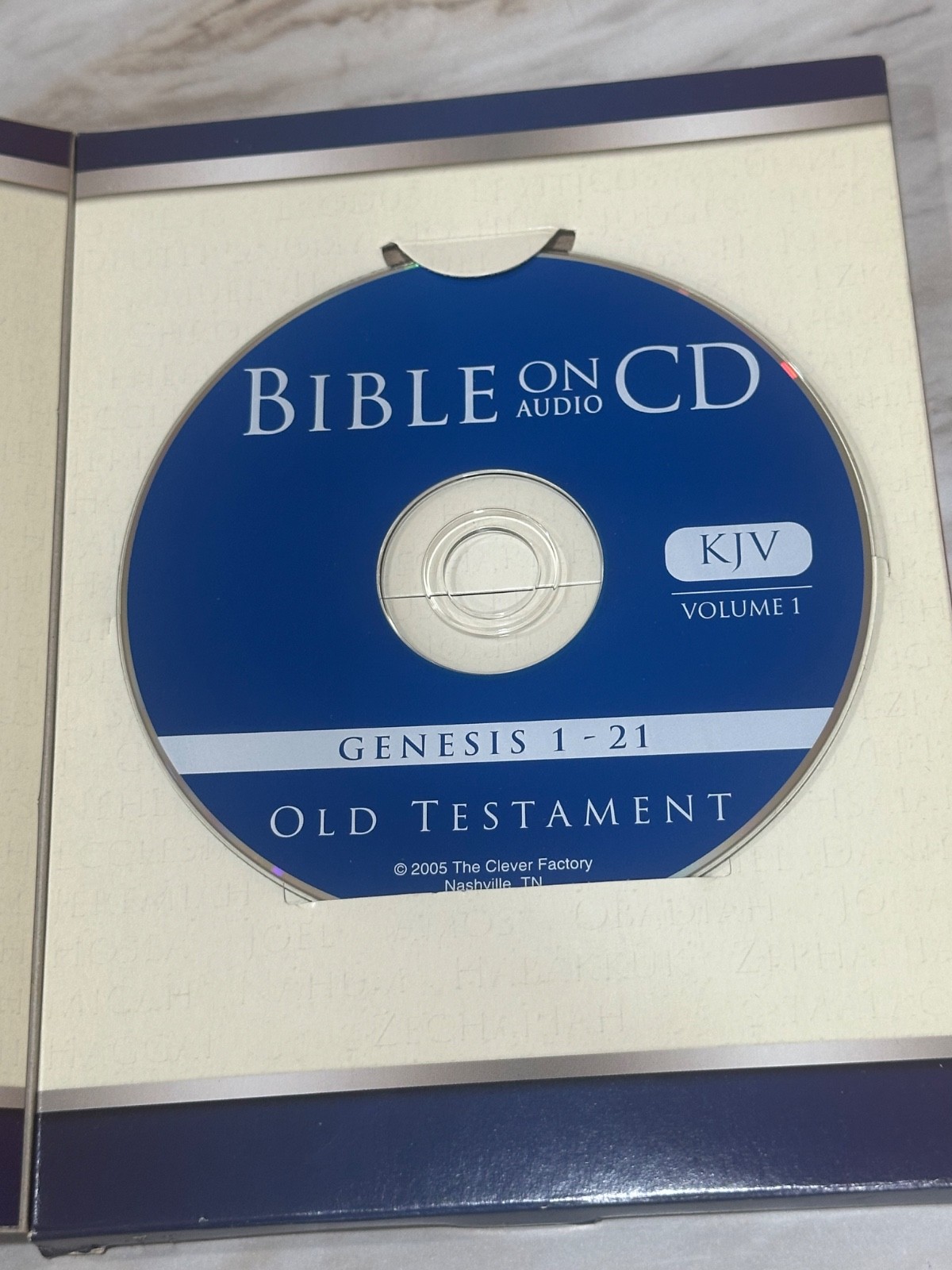 Bible On Audio CD Volume 1: Genesis 1-21 New Testament from Dad’s Estate