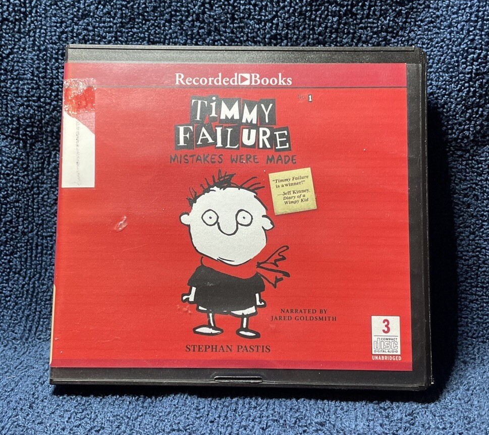 Timmy Failure Mistakes We’re Made Audio Book 1 — 3 Discs- Stephan Pastis