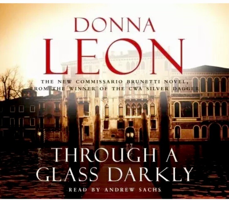 New DONNA LEON Audiobook THROUGH A GLASS DARKLY 3 CD Abridged Andrew Sachs 2005
