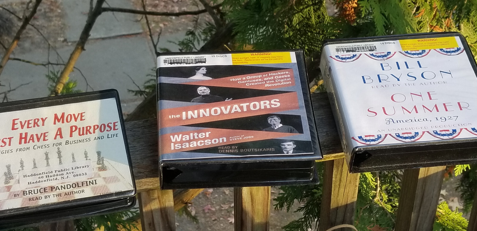 LOT 3 AUDIO CD SETS THE INNOVATORS ONE SUMMER 1927 EVERY MOVE MUST HAVE PURPOSE