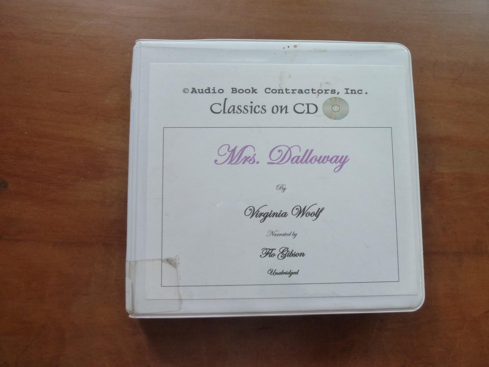 Virginia Woolfe, Mrs. Dalloway, Flo Gibson, Audiobook, 5 Hours, 54 Minutes