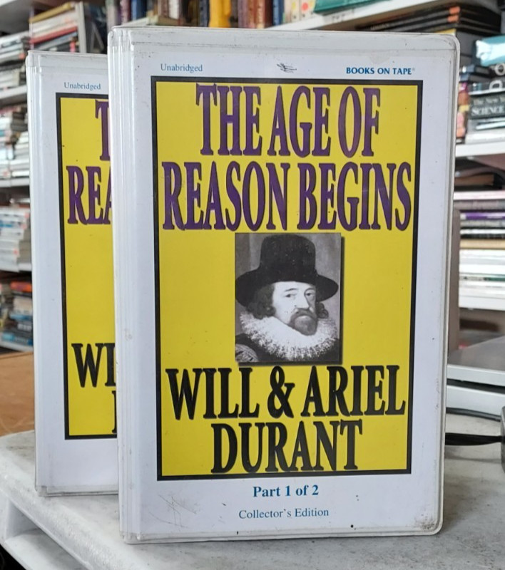 Story of Civilization Age of Reason Begins Will Durant 2 Vol. Set Audio Cass B-4