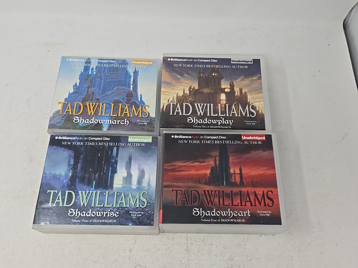 Tad William’s shadowmarch 1-4 brilliance audio on compact disc