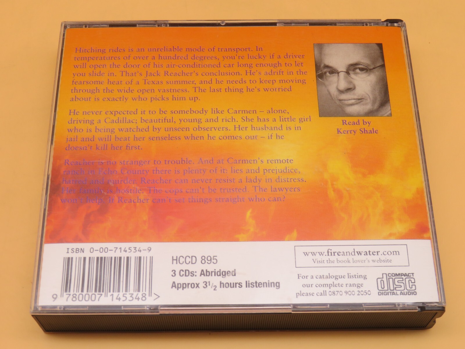 Lee Child Echo Burning CD Harper Collins Audio Book