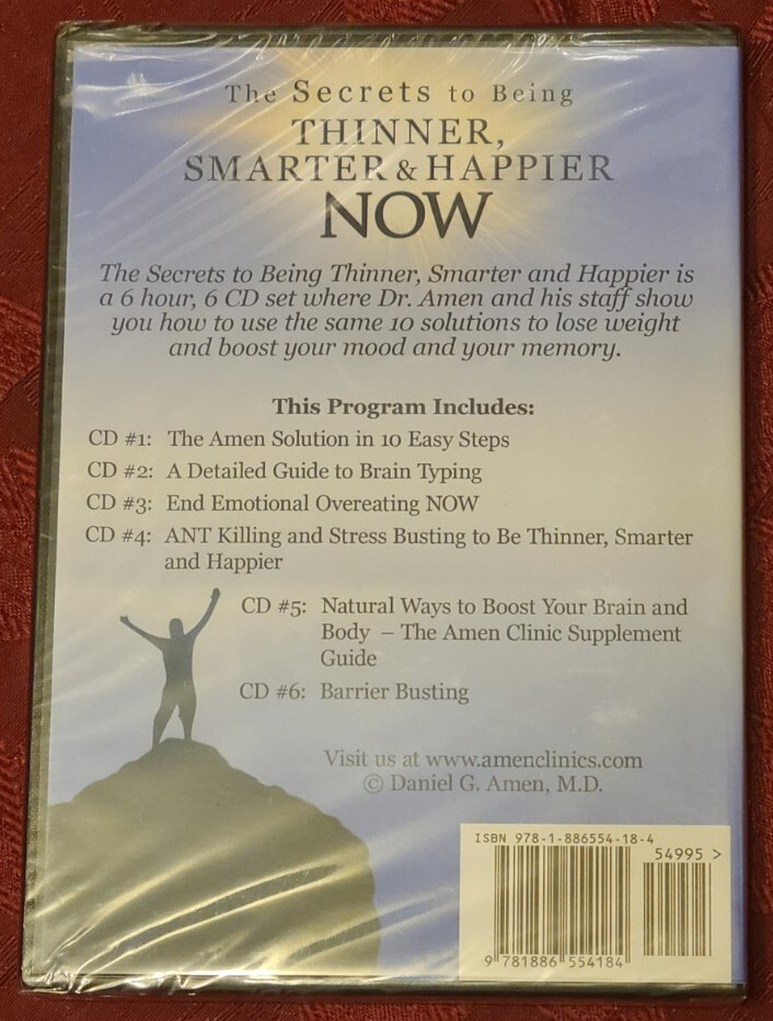 The Secrets to Being Thinner, Smarter and Happier Now : 6 CD Set Brand New