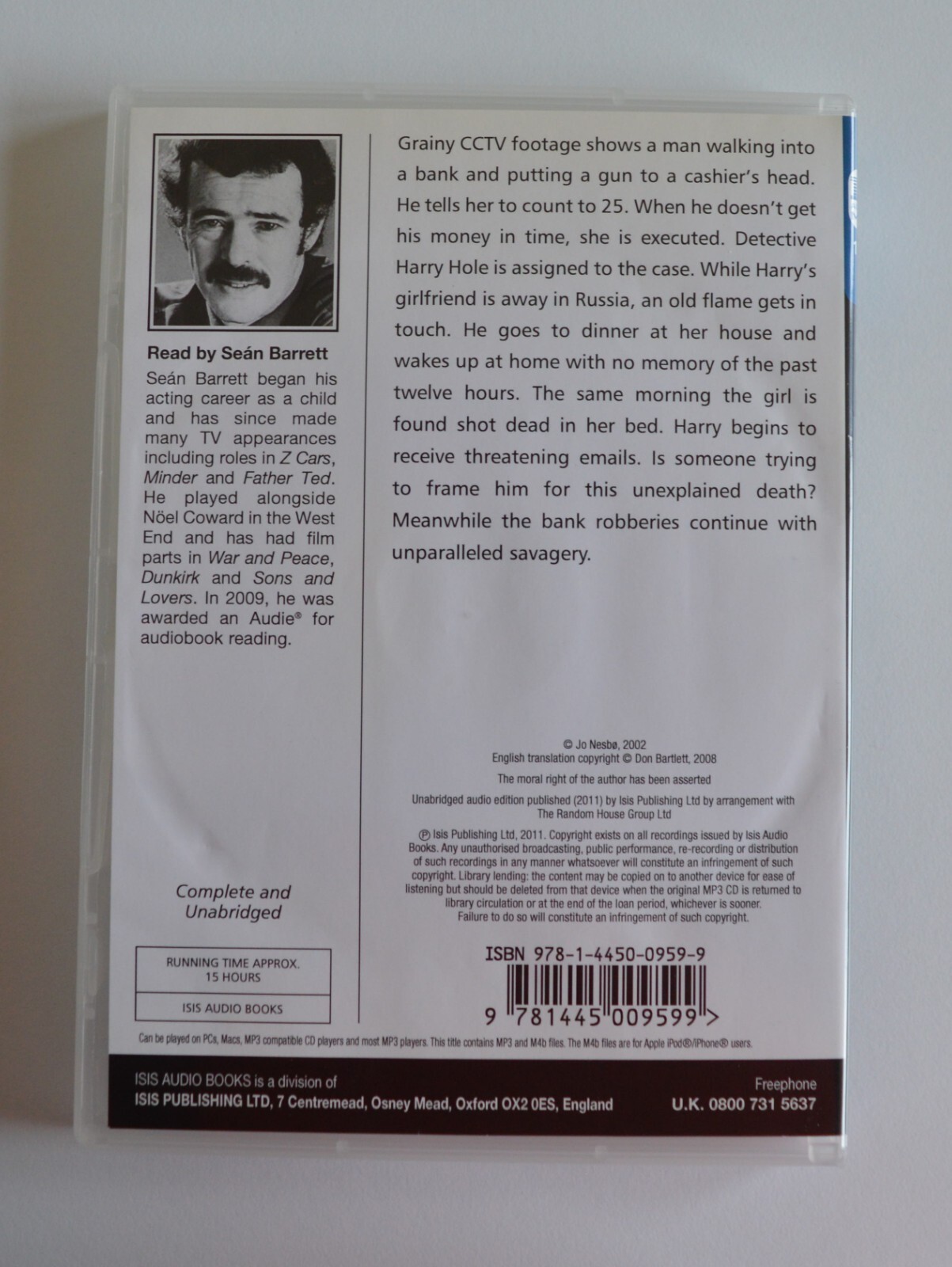 Nemesis — Jo Nesbo — Unabridged Audiobook — MP3CD