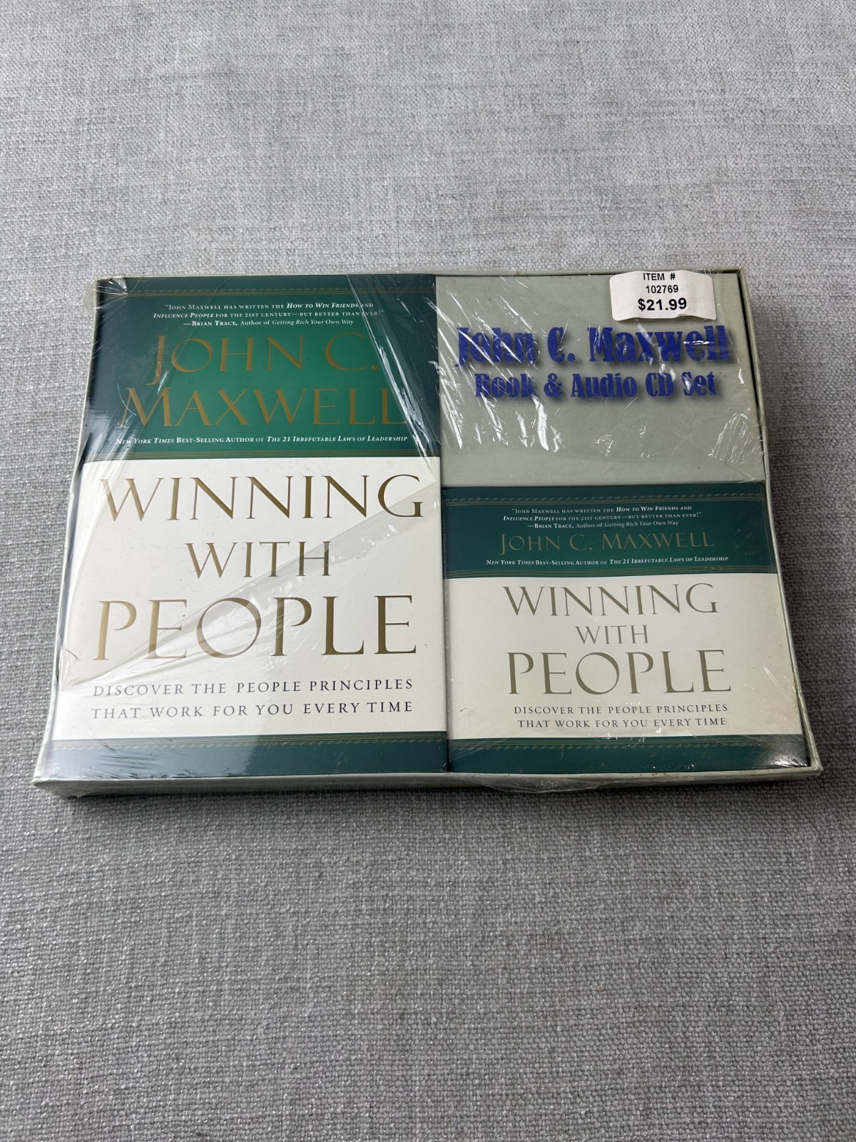 John C. Maxwell – Winning With People Book & Audio CD Set (Partial Seal)