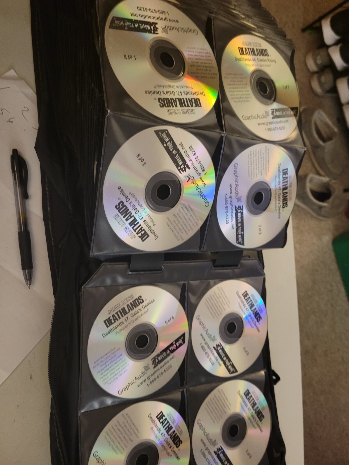 Deathlands Audio Cds James Axler Books 1 Through 55 Case Logic Gold Eagle Lot