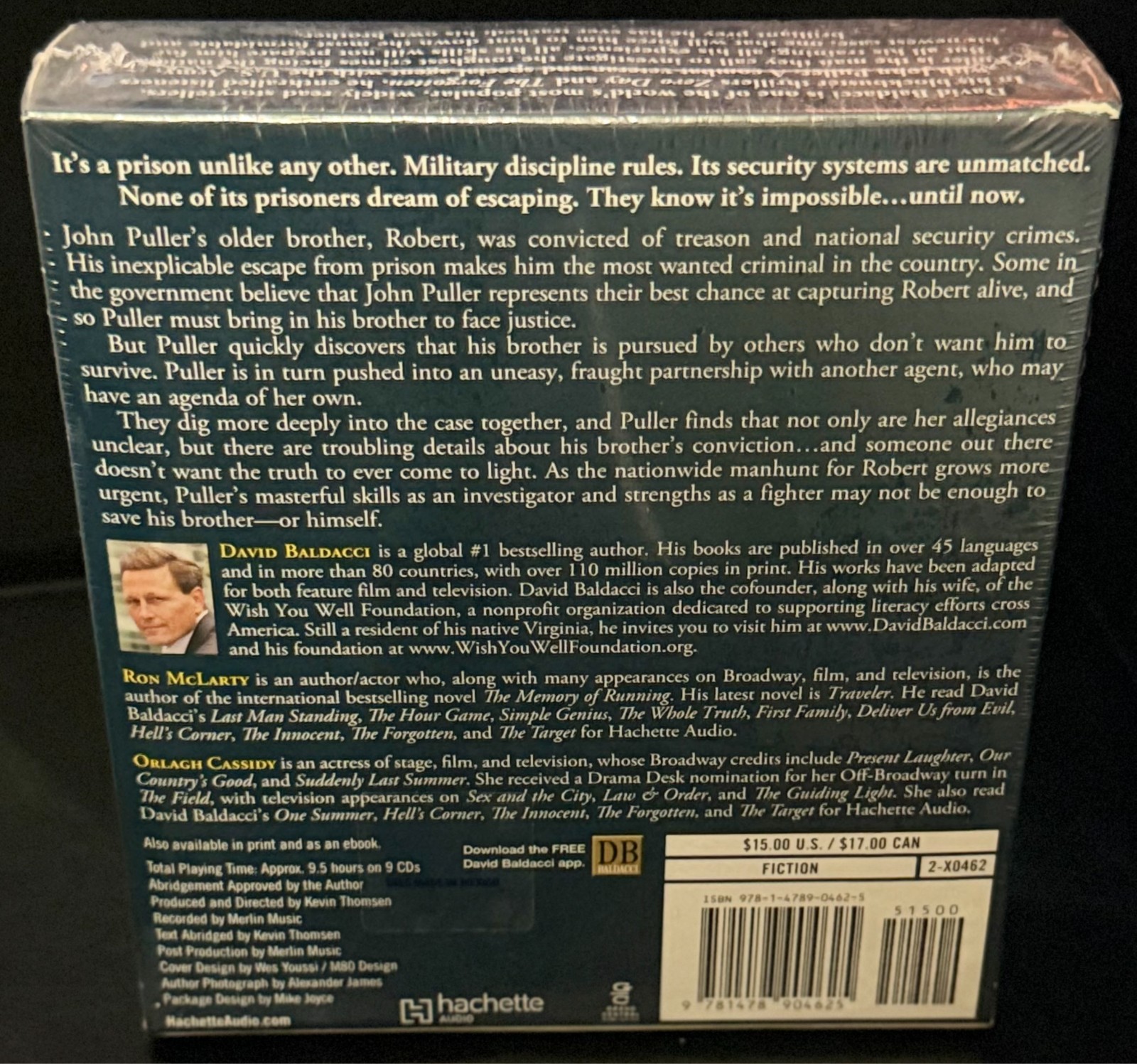 David Baldacci The Escape Audiobook CD Sealed 9 CDs John Puller Thriller
