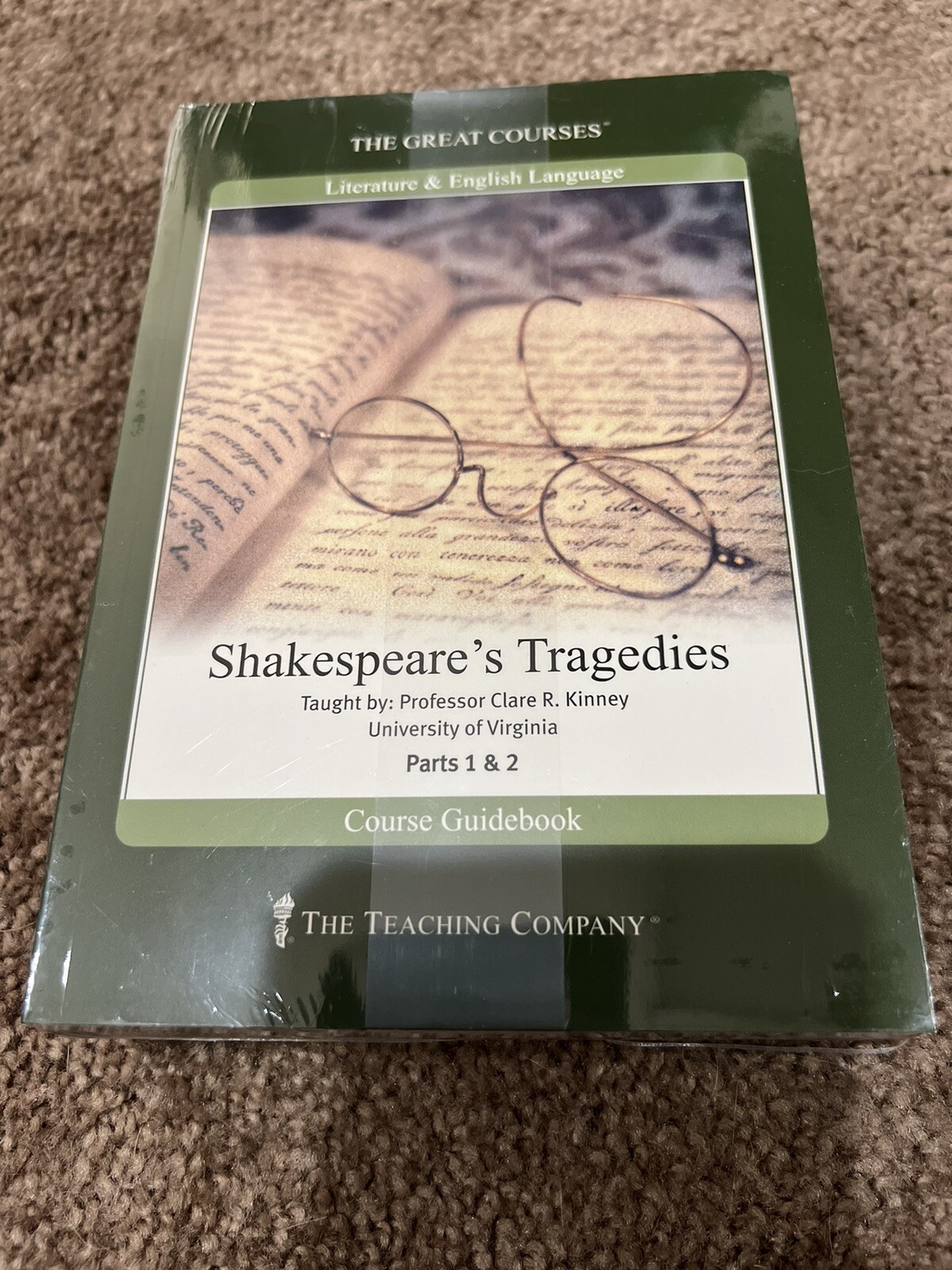 Shakespeare Tragedies Great Courses 12 CD Part 1 & 2 Dr Clare Kinney Un Virginia