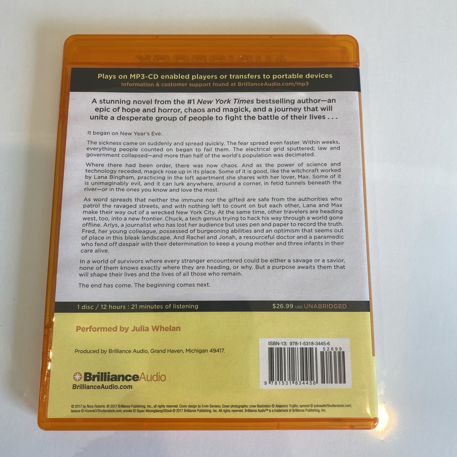 Year One (Chronicles of The One — Book 1) Nora Roberts — MP3 CD Audiobook