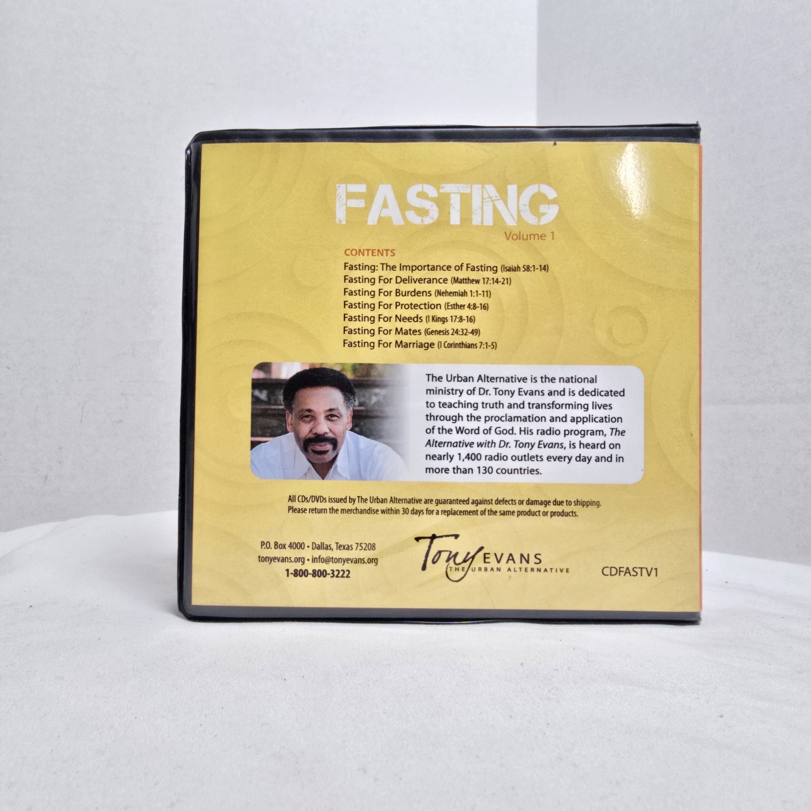 Fasting Dr Tony Evans Urban Alternative Audiobook CDs Vols 1 & 2 Spiritual Bible