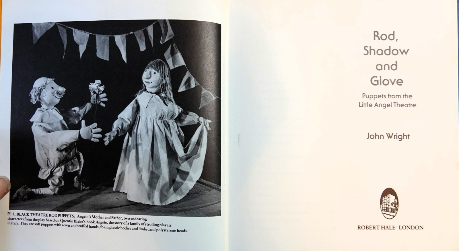 Rod, Shadow and Glove: Puppets from the Little Angel Theatre by John Wright 1986