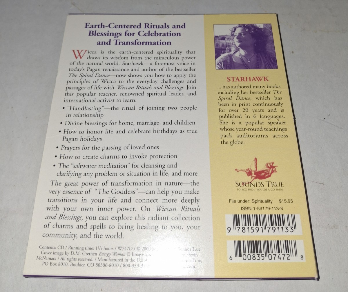 Wiccan Rituals and Blessings by Starhawk Staff (2003, Compact Disc)