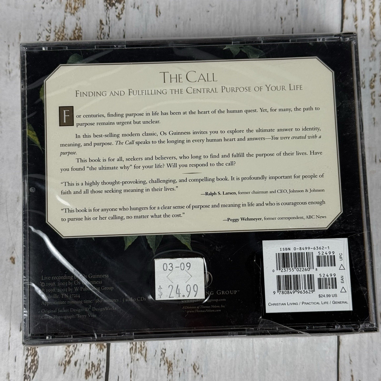 The Call by Os Guinness (Audio CD, 2018 Live Recording By The Author) 180 Min.